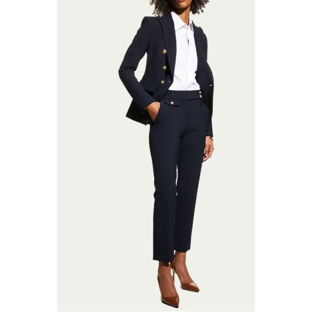 ✨VERONICA BEARD Renzo Straight Crop Navy Sz 2 Pants✨